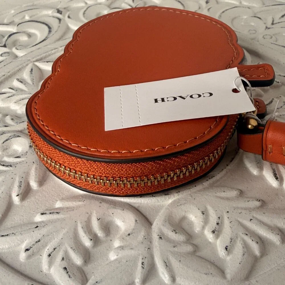 Coach pumpkin zip